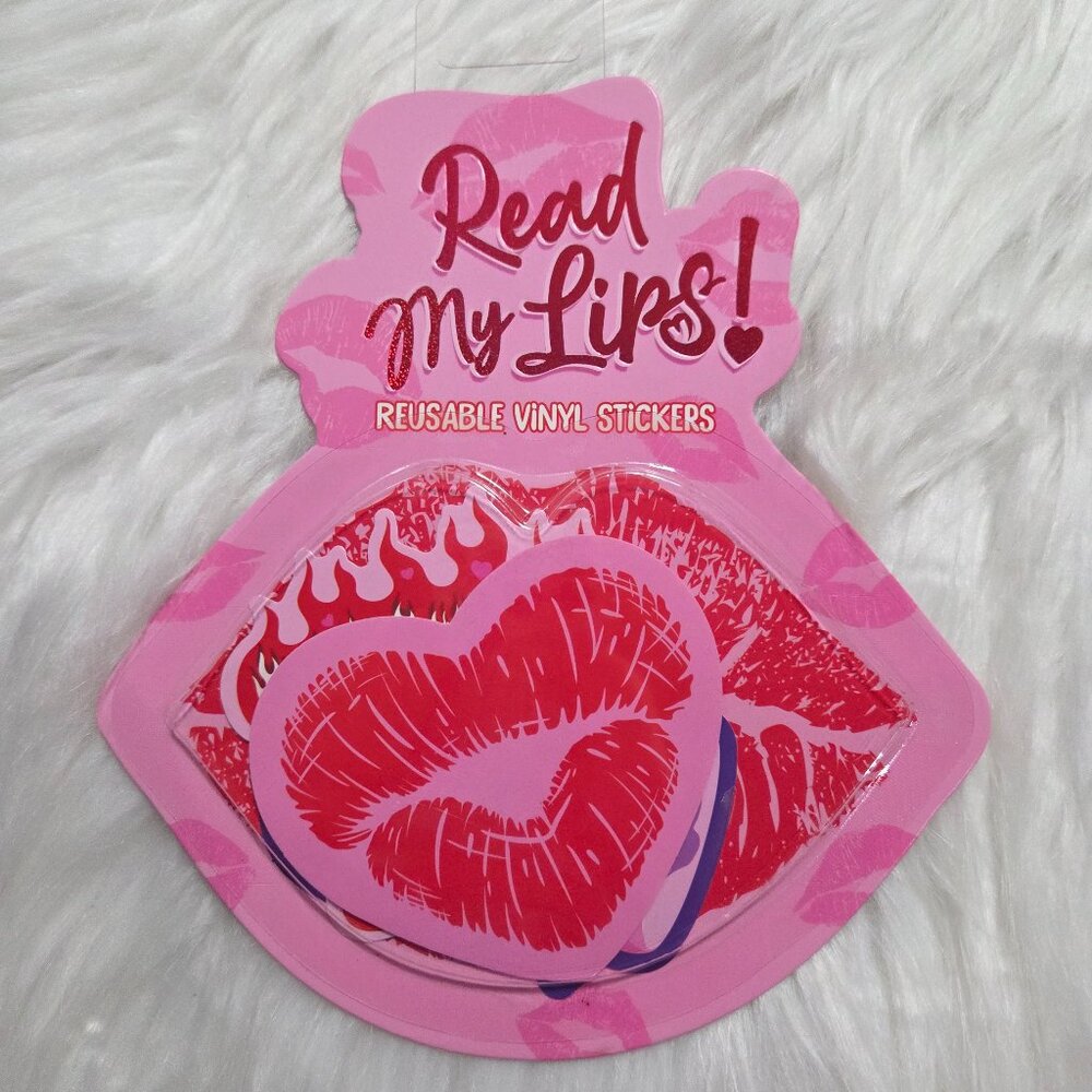 Read My Lips! Reusable Vinyl Sticker Set